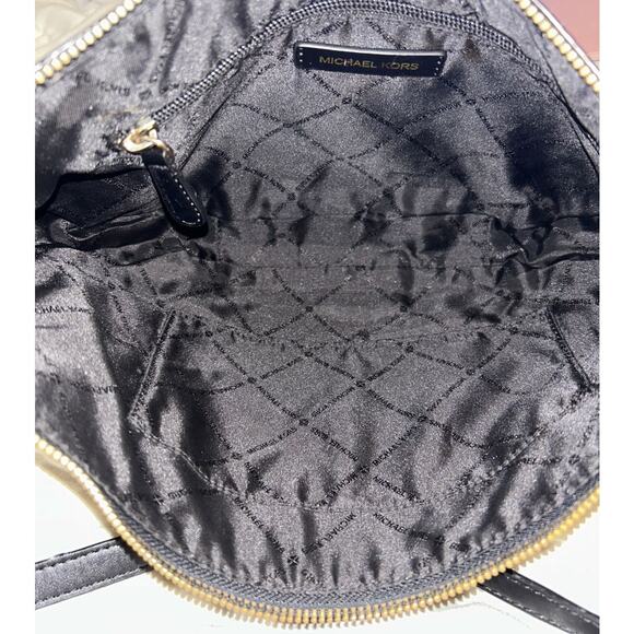 Michael Kors Camden Small Pebbled Leather Black Messenger Crossbody Bag - Picture 10 of 10